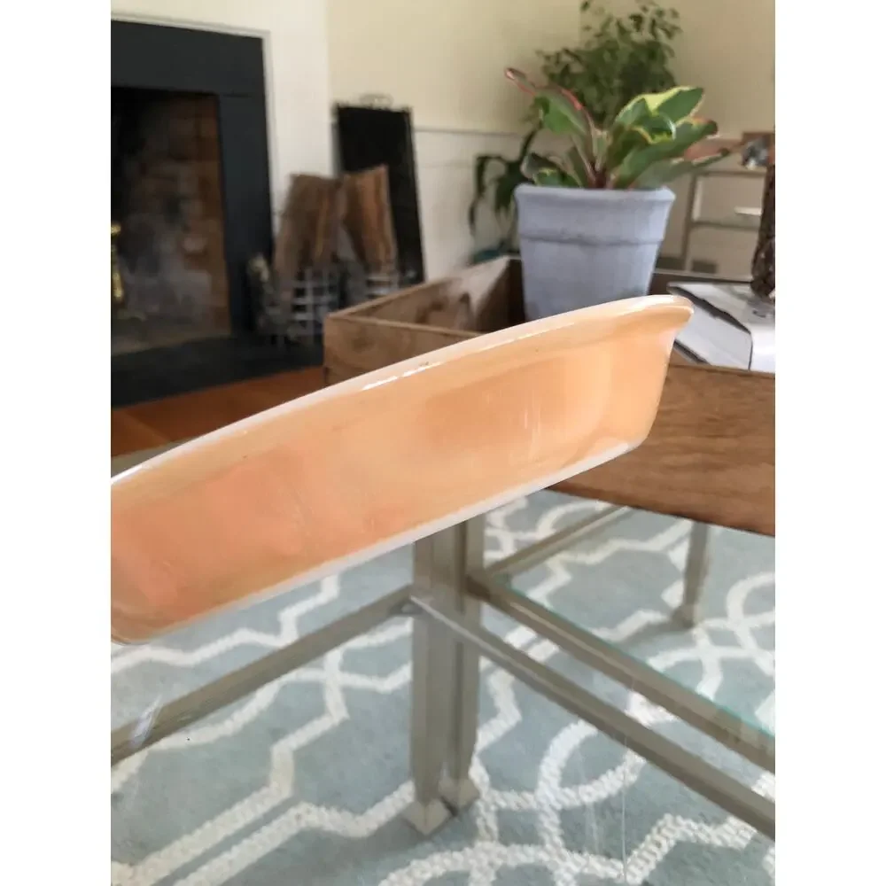 FIRE KING Peach/Copper Lusterware 9